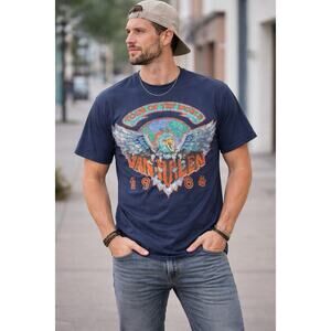 Van Halen 1984 Tour of the World Graphic Band Tee Rock Shirt Size M